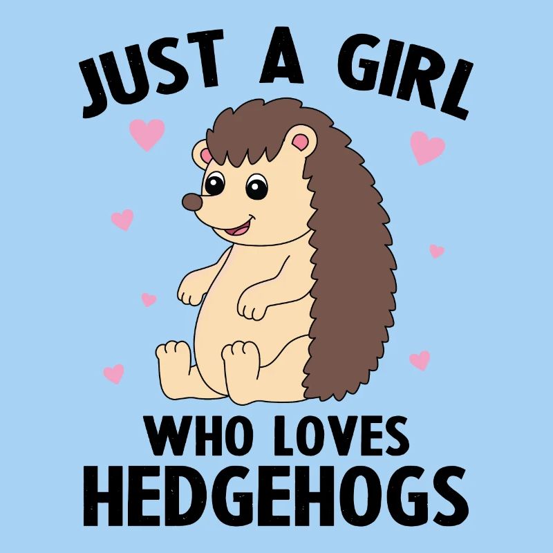 Nur ein Mädchen, das Igel liebt