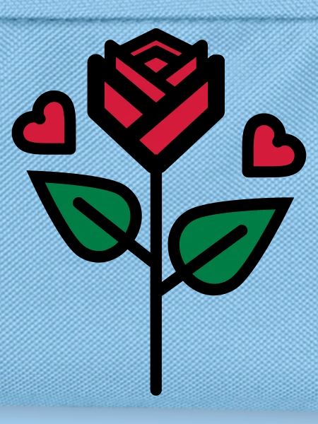 Valentine's Rose with heart