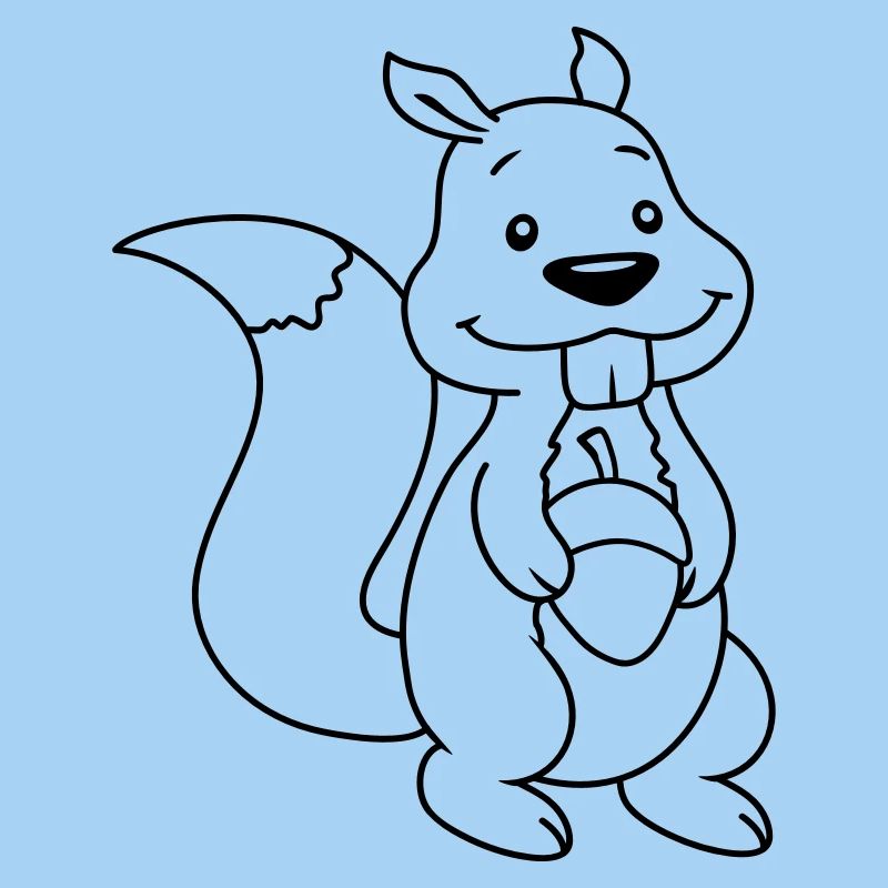 Nuss Comic Eichhörnchen