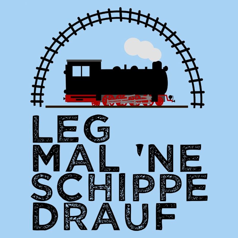 Dampflok Schiene Schippe drauf Kohle