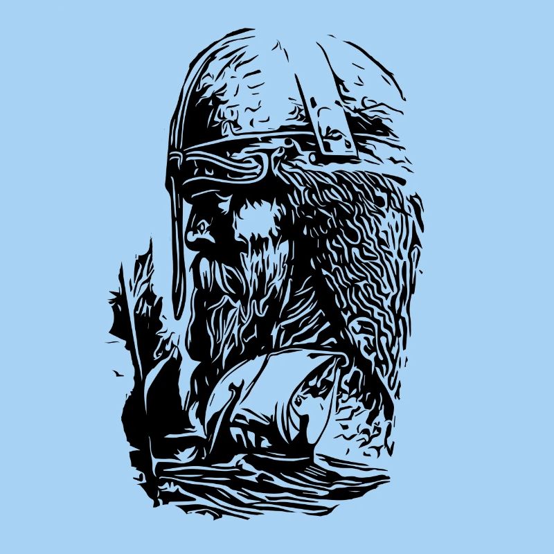 Vikings with ship