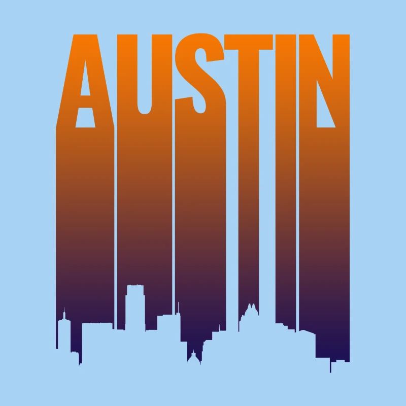 Austin Skyline Gradient