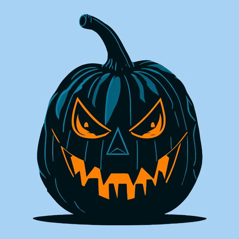 Glowing Jack-o'-Lantern Pumpkin Design