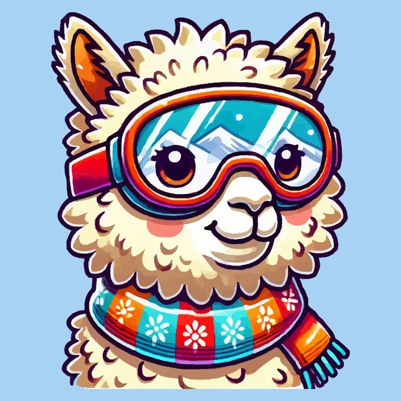Lunettes de ski Llama Comic