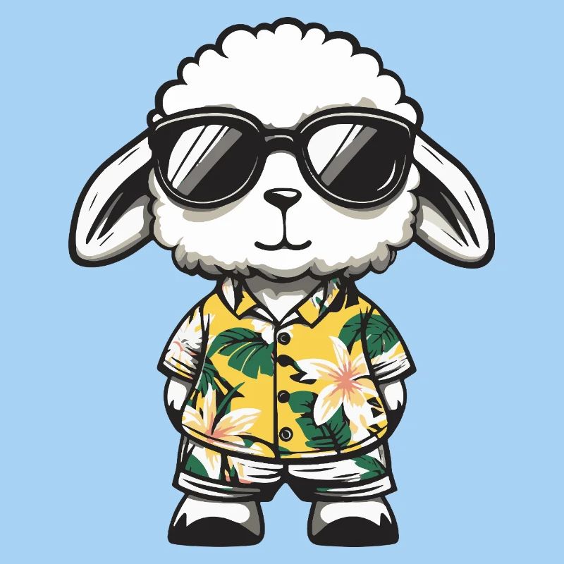 Sheep Comic Holiday
