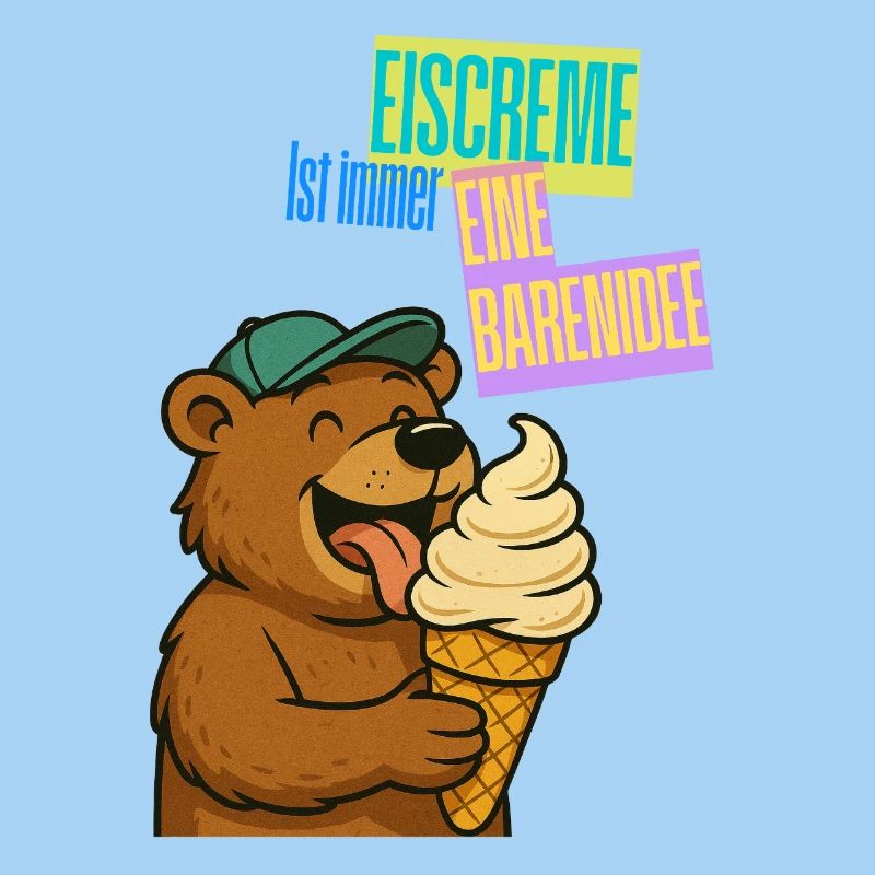 Bär Eiscreme Comic