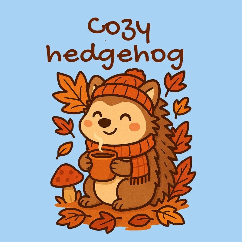 Kuscheliger Herbstigel mit Tee cozy