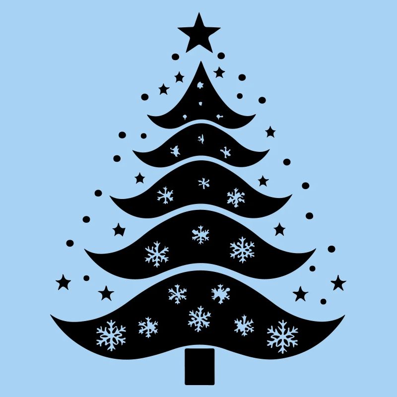Weihnachtsbaum-Silhouette
