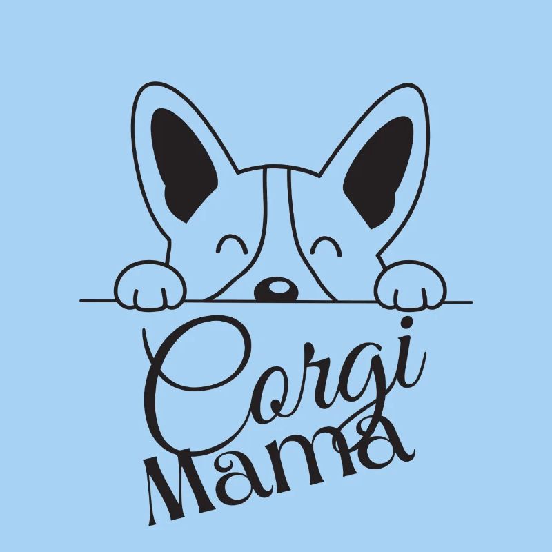 Corgi Mama Peek Design