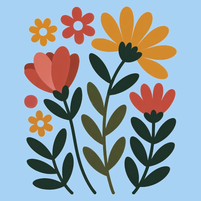 Boho Blumen – Blühende Harmonie