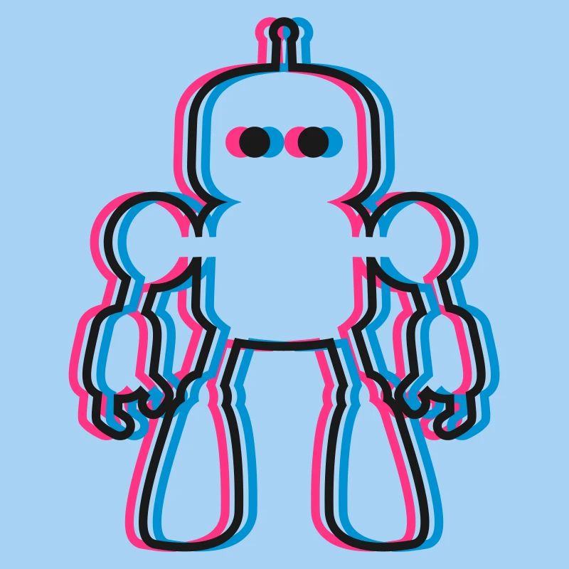 Roboter 3D Effekt KI Sci-Fi 