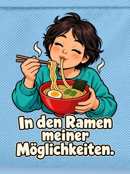 Ramen-Wortspiel – Frau