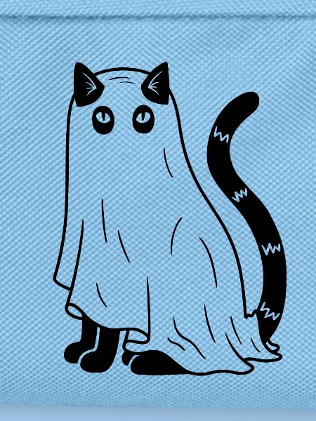 Halloween Katze Gespenst - Schwarz