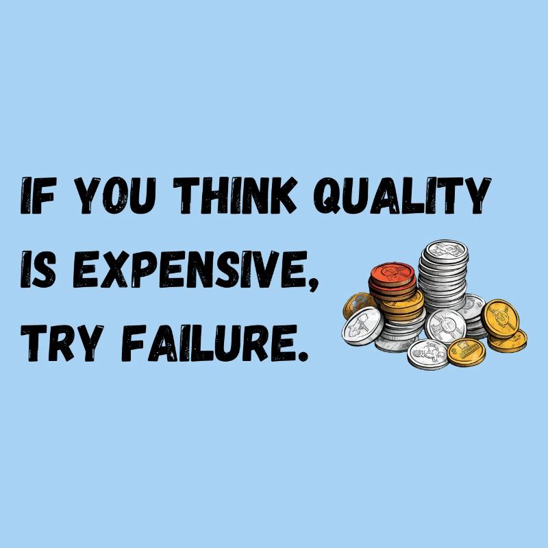 If you think quality's expensive, try failure.