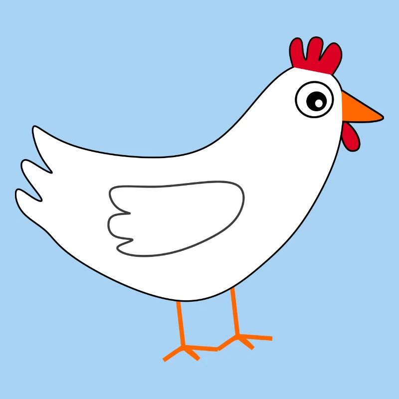 weißes Huhn Ostern