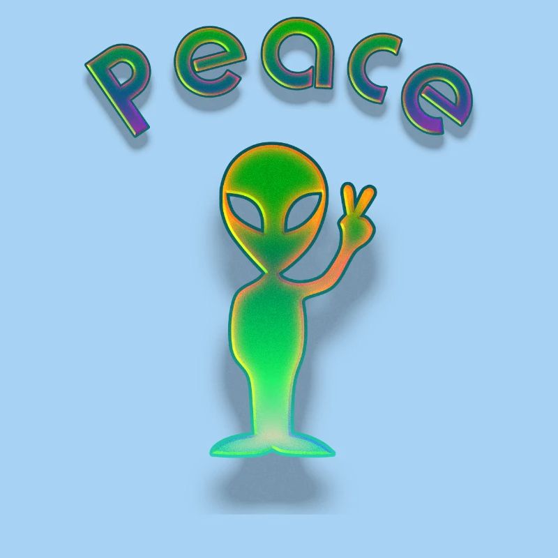 Peace alien