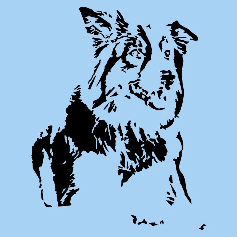 Conception de border collie de chien