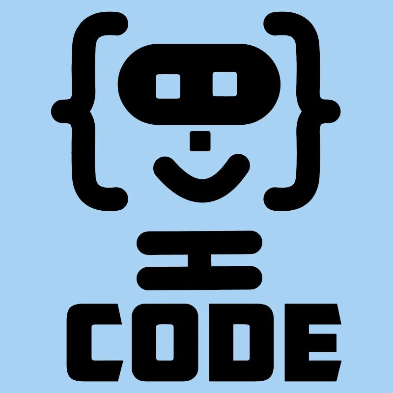 Hacker-Programmierer-Code-Logo mit Text CODE