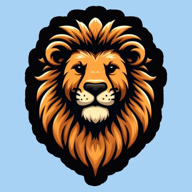 Comic Lion Head