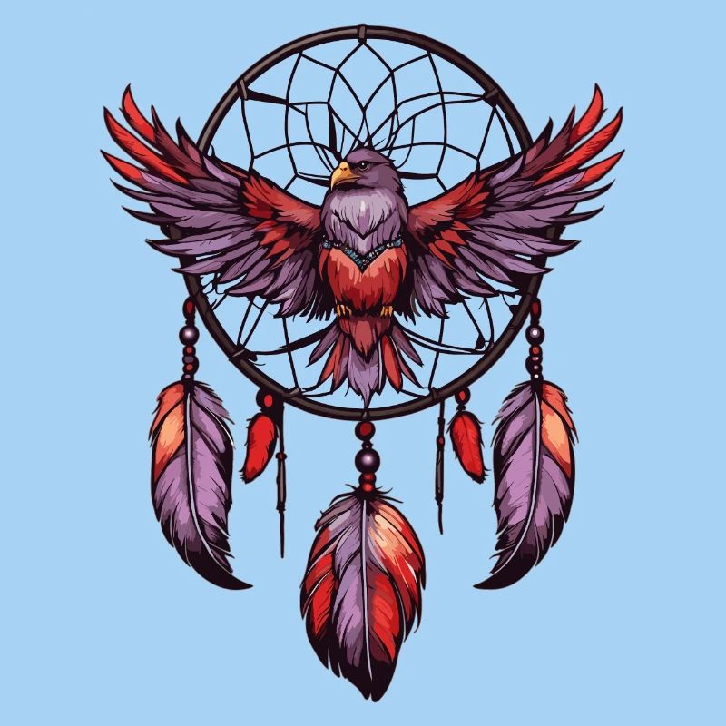 Dream catcher with bird