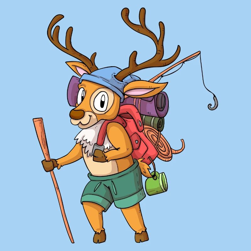 Hirsch Wanderer / Wandernder Hirsch