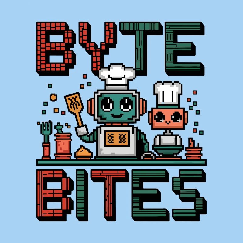 Byte Bites – Niedliche Pixel-Roboterköche, die Spaß kochen