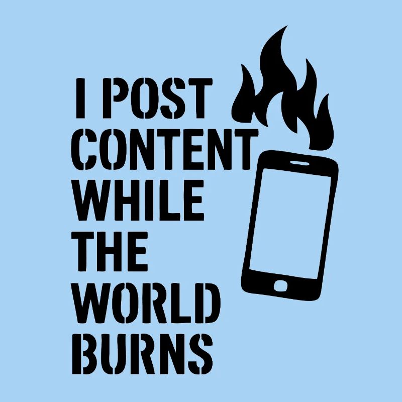 Je poste du contenu et le monde brûle