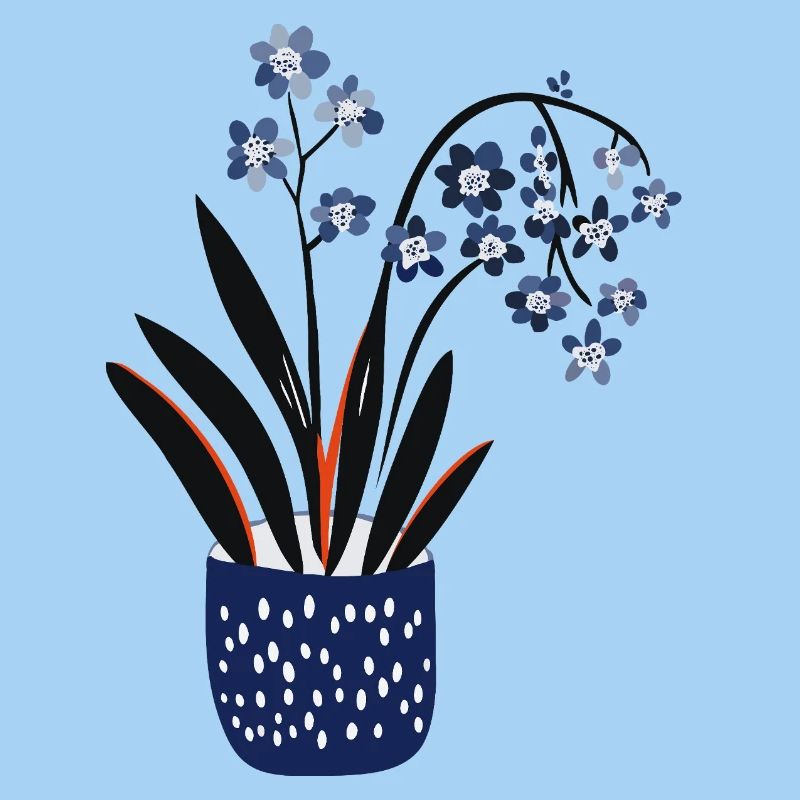 Conception de plante mignonne
