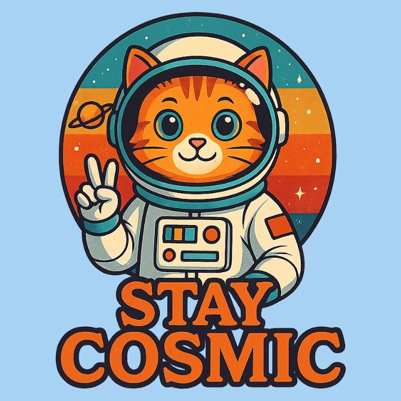 Stay Cosmic – Look chat dans l’espace