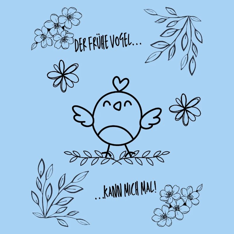 Früher Vogel mit Attitüde