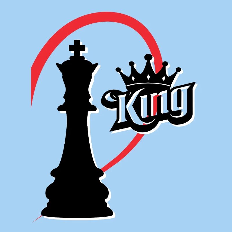 Roi des échecs moitié droite