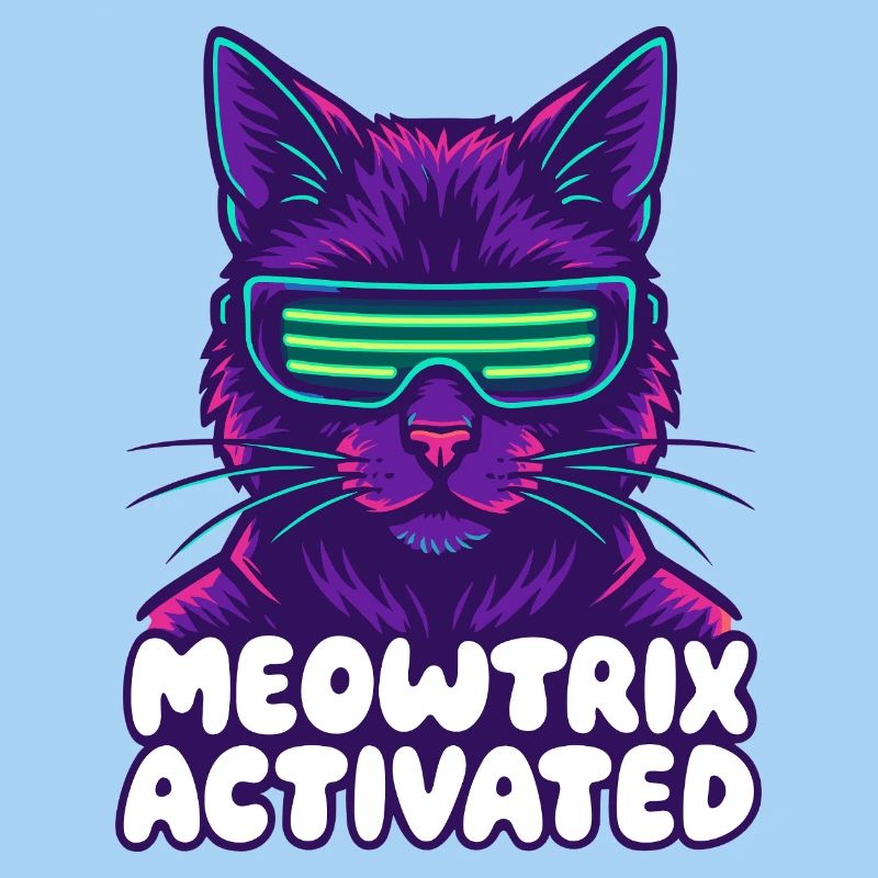Meowtrix Chat néon activé