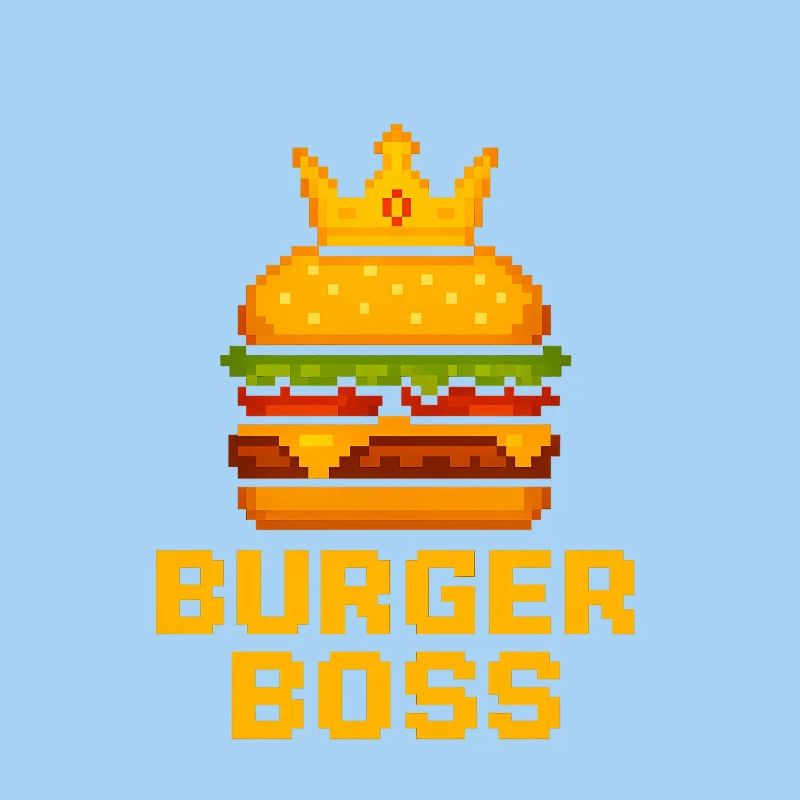 Burger Chef Pixel Burger