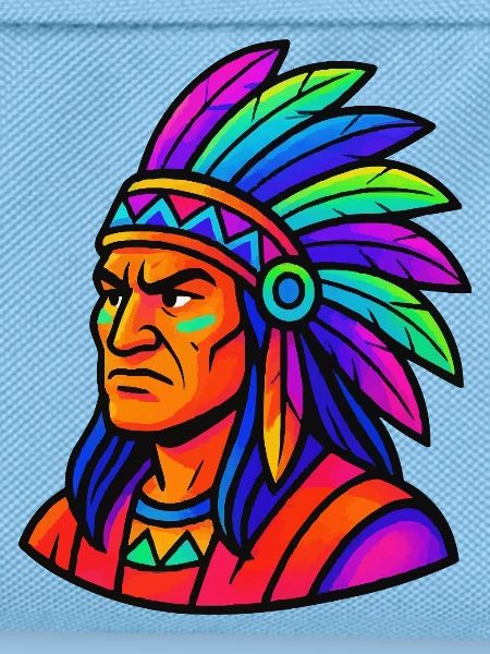 Häuptling Indianer Comic