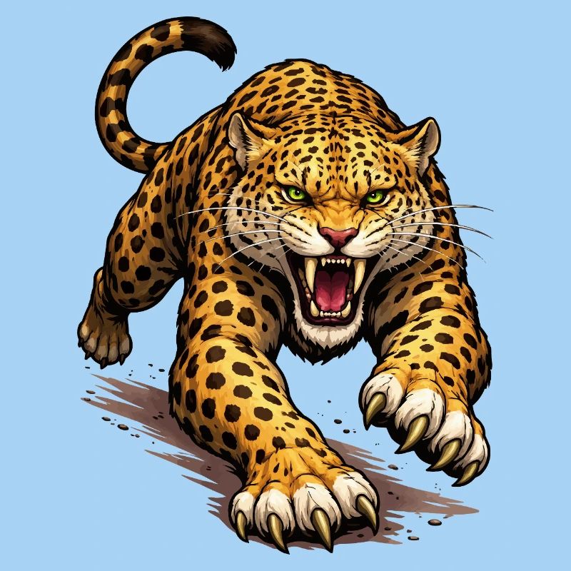 Leopard Animal Comic