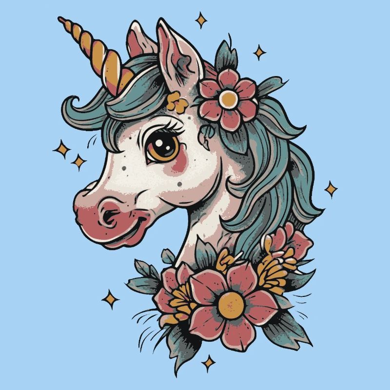 blumiges Einhorn