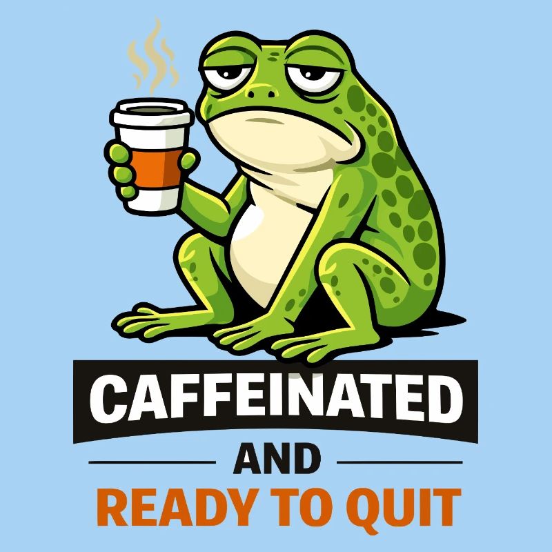 Caffeinated Frog: Ready to Quit