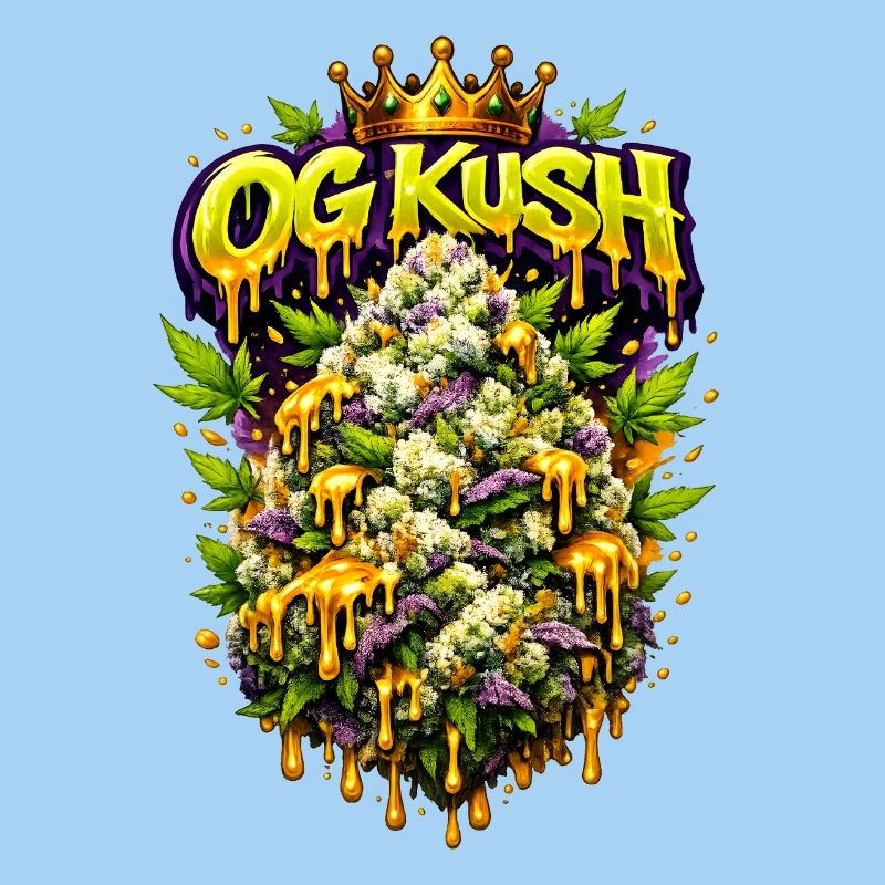 Gravure originale de Graffiti Kush Bud Art