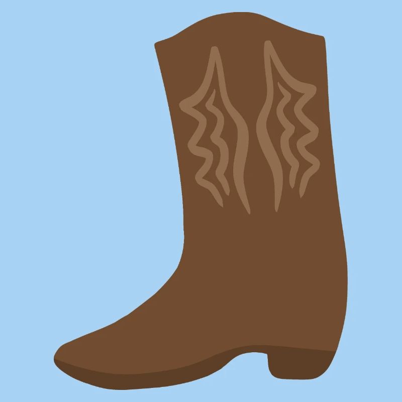 Art de point de botte western