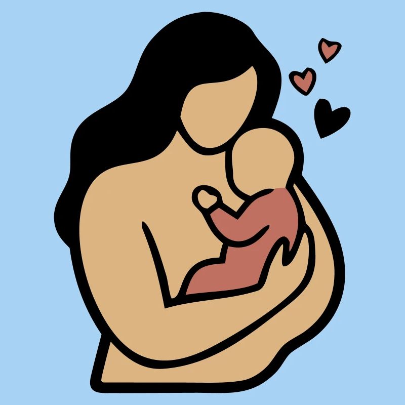 Mama Baby Umarmung Boho