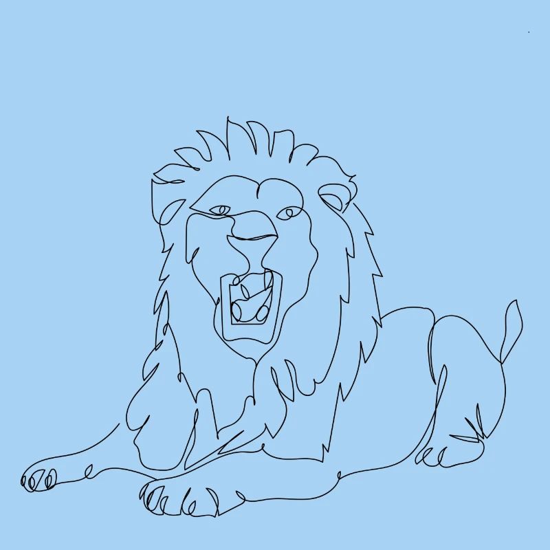 Lineart Lion