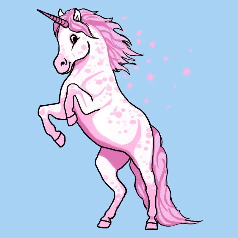 Pünktchen Einhorn Rosa
