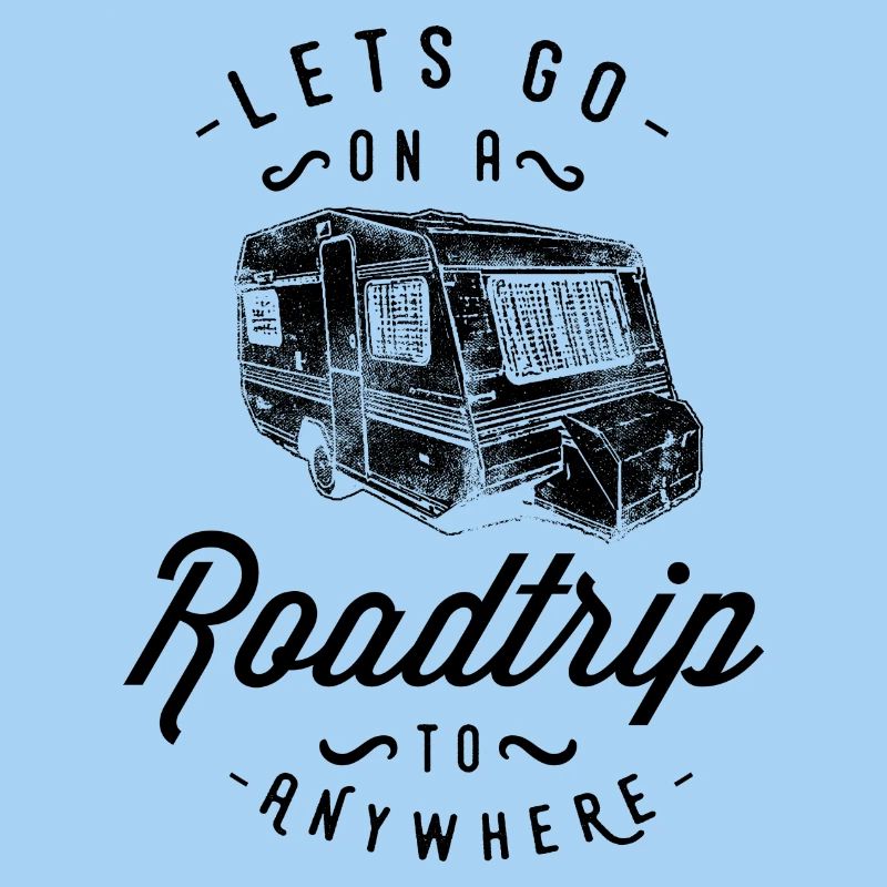 LETS GO Caravan Camper Camper Gift Motif