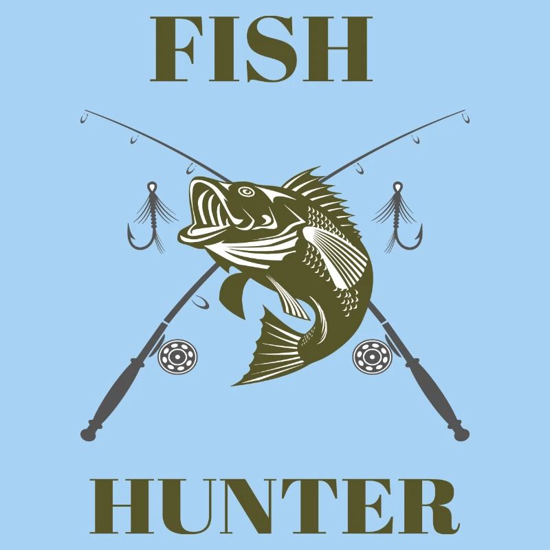 Tshirt Fish Hunter Angler Cadeau