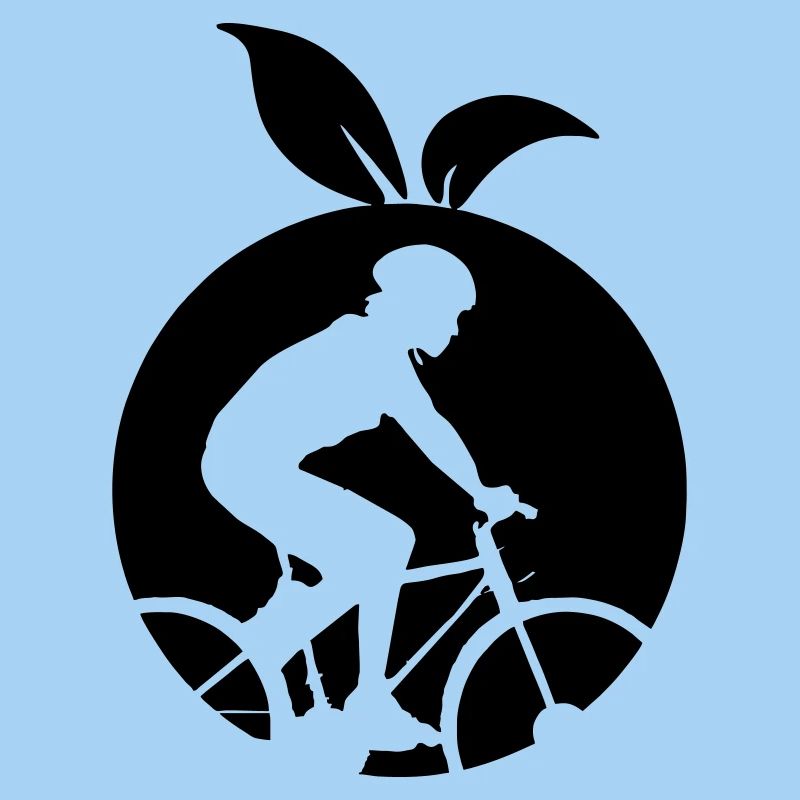 Fruit sain cycliste orange