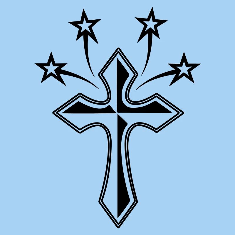 Kreuz mit vier Sternen