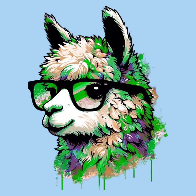 Alpaca with Glasses