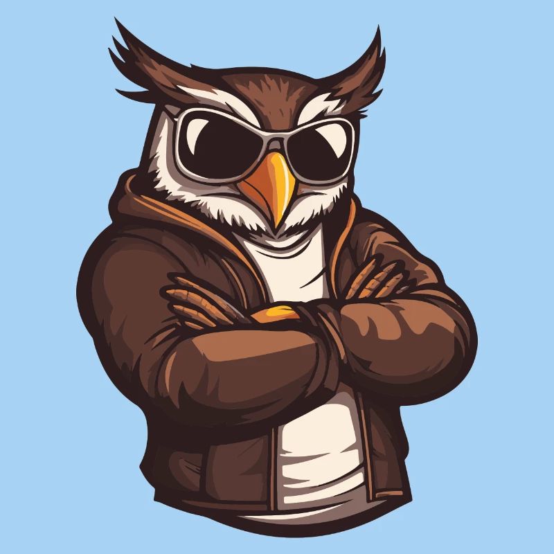 Eule Comic Cool