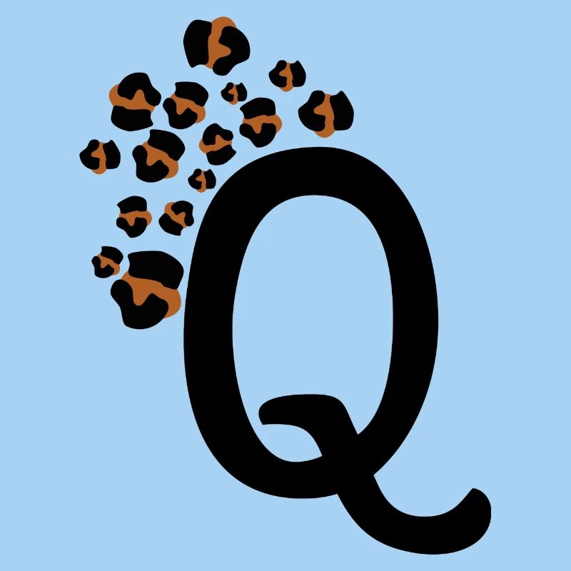 Letter q leopard patterns