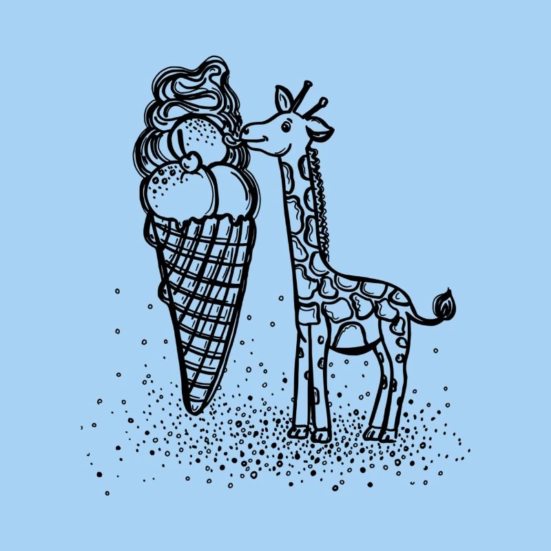 Une glace de la taille d’une girafe